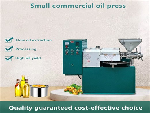 cold oil pressing machine equipment manufacturers and suppliers